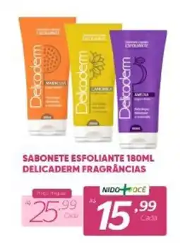 Nidobox Sabonete esfoliante delicaderm fragrâncias oferta