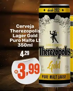 Andorinha Hipermercado Cerveja Therezopolis Lager Gold Puro Malte oferta