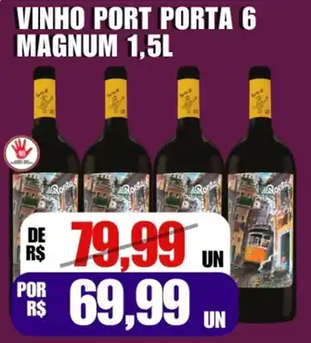 Violeta Supermercados Vinho port porta 6 magnum oferta