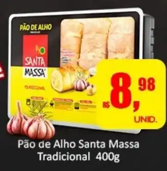 Atacado Máximo Pao de Alhp Santa Massa Tradicional 400g oferta