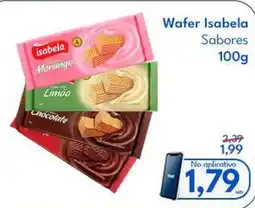 Supermercados Baklizi Wafer Isabela Sabores oferta