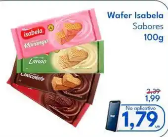 Supermercados Baklizi Wafer Isabela Sabores oferta