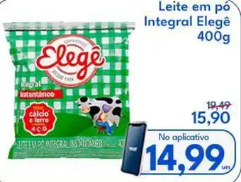 Supermercados Baklizi Leite em pó Integral Elegê oferta