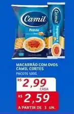 Assaí Atacadista Camil - macarrão com ovos oferta