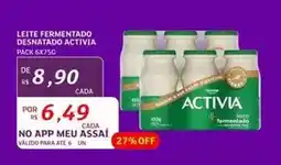 Assaí Atacadista Activia - leite fermentado desnatado oferta