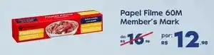 Sam's Club Rs - papel filme 60m oferta