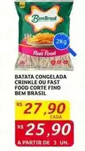 Assaí Atacadista Bem brasil - batata congelada crinkle ou fast food corte fino oferta