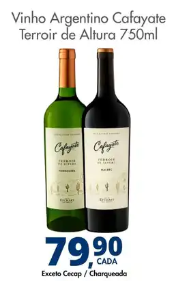 Delta Supermercados Vinho Argentino Cafayate Terroir de Altura oferta