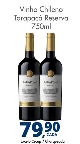 Delta Supermercados Vinho Chileno Tarapacá Reserva oferta