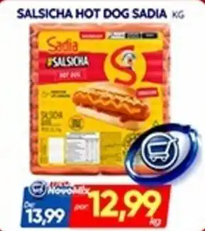 Novo Mix Salsicha hot dog sadia oferta