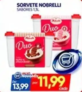 Novo Mix Sorvete nobrelli sabores oferta