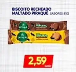 Novo Mix Biscoito recheado maltado piraque sabores oferta