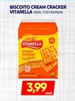 Novo Mix Biscoito cream cracker vitarella  tostadinha oferta