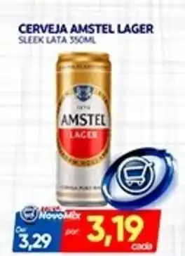 Novo Mix Cerveja amstel lager sleek lata oferta