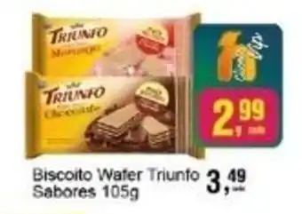 Negreiros Biscoito Water Triunfo Sabores oferta