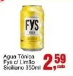 Negreiros Agua Tônica Fys c/ Limão Siciliano oferta