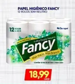 Novo Mix Papel higiênico fancy 12 rolos 30m neutro oferta