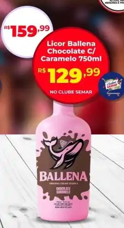 Semar Supermercado Licor Ballena Chocolate C/ Caramelo oferta