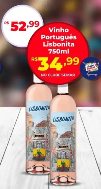 Semar Supermercado Vinho Português Lisbonita oferta