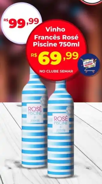 Semar Supermercado Vinho Francês Rosé Piscine oferta