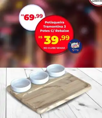 Semar Supermercado Petisqueira Tramontina 3 Potes C/ Rebaixe oferta