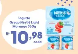 Mercadão Atacadista logurte Grego Nestlé Light Morango oferta