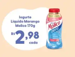 Mercadão Atacadista logurte Líquido Morango Molico oferta