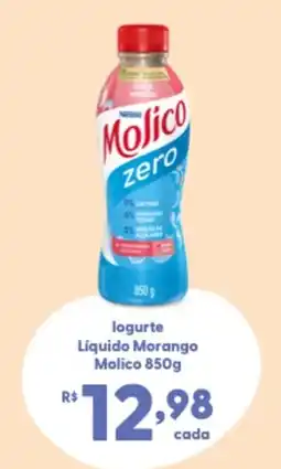 Mercadão Atacadista logurte Líquido Morango Molico oferta