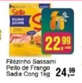 Negreiros Filézinho Sassami Peito de Frango Sadia Cong oferta