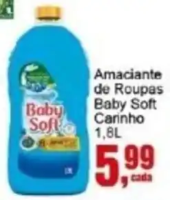 Negreiros Amaciante de Roupas Baby Soft Carinho oferta