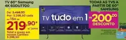 Carrefour Samsung - tv 60 4k 60du7700 oferta