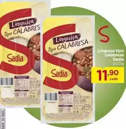 Carrefour Sadia - linguiça tipo calabresa oferta