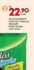 Supper Rissul Nescafé - achocolatado/ café em cápsula dolce gusto oferta