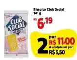 Mini Extra Club social - biscoito 141 g oferta