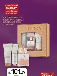 Drogal Eudora - kit imensí colonia fem + hidratante + creme oferta