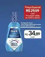 Drogal Oral-b - enxaguante bucal zero alcool menta refrescante oferta