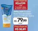 Drogal Nivea sun - protetor solar kids brincando na água fps 60 oferta