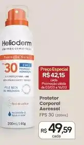 Drogal Helioderm - protetor corporal aerossol fps 30 oferta