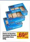 Max Atacadista Brasmar - postas de bacalhau dessalgado congelado caixa oferta