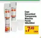 Max Atacadista Massimo - copo descartavel transparente oferta