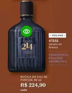 O Boticário O boticario - botica 214 eau de parfum oferta