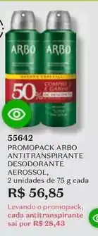 O Boticário Arbo - promopack antitranspirante desodorante aerossol oferta