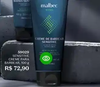 O Boticário O boticario - sensitive creme para barbear oferta