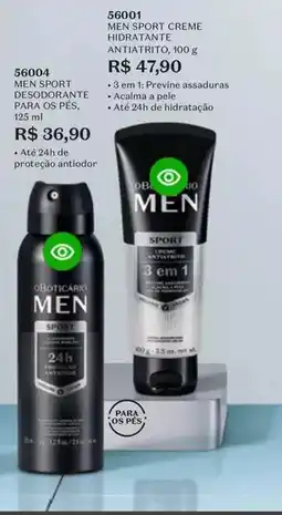 O Boticário O boticario - men sport creme hidratante oferta