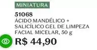 O Boticário O boticario - acido mandelico + salicilico gel de limpeza facial micelar oferta