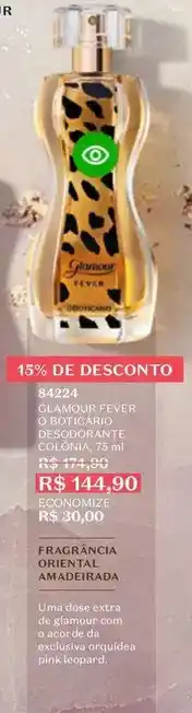 O Boticário Glamour - champagne brut oferta