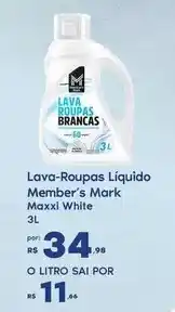 Sam's Club Maxxi - lava roupas líquido oferta