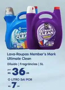 Sam's Club Ultima - lava-roupas member's mark oferta