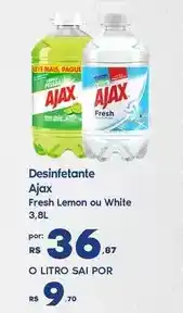 Sam's Club Leve - desinfetante fresh lemon ou white oferta