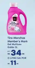 Sam's Club Rs - tira-manchas member's mark gel multiuso oferta